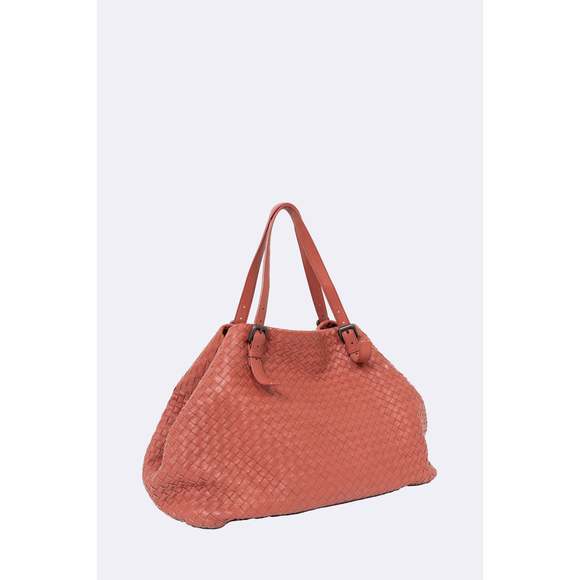 Bottega Veneta Rusty Red Nappa Leather 'Intrecciato' Tote - Picture 3 of 3
